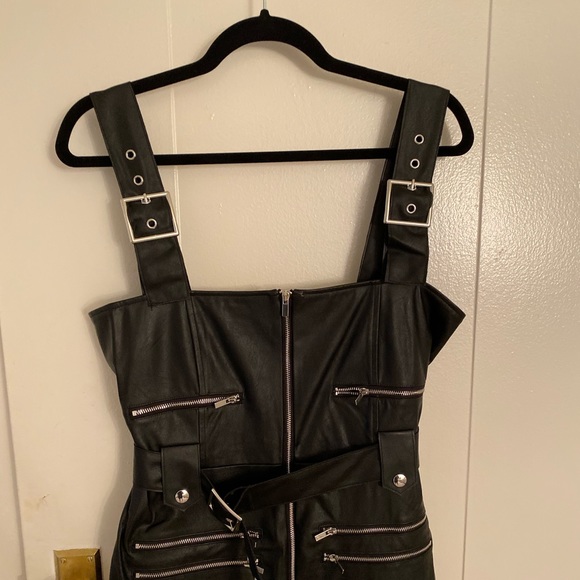 Weworewhat Vegan leather jumpsuit - Picture 4 of 5